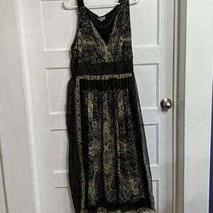 Black and cream dress